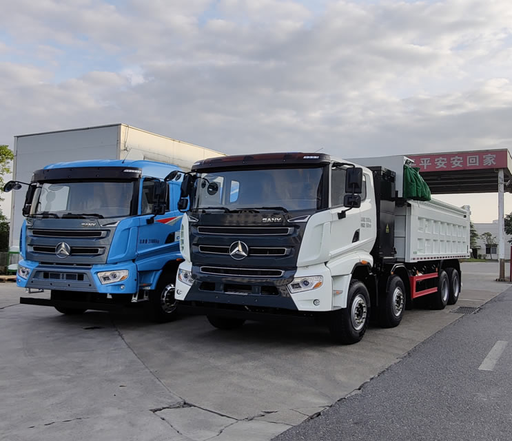 31噸充換電式自卸、攪拌車31 ton rechargeable dump truck and mixer truck